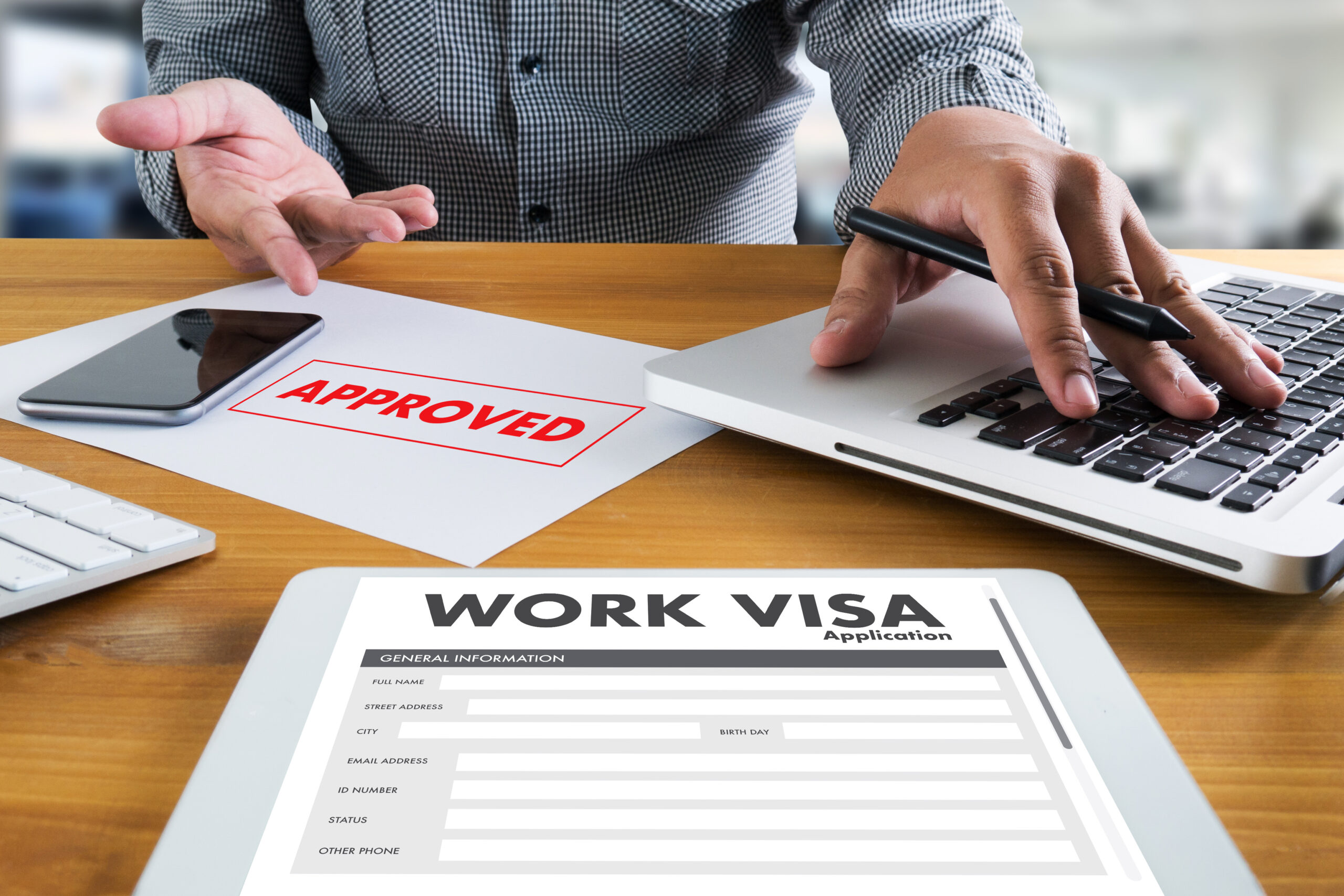 WORK Visa Application Employment Recruitment to Work businessman image
