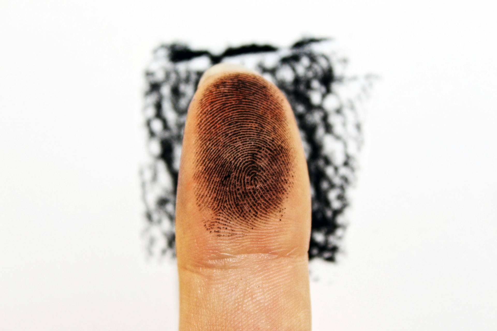 fingerprint with ink image